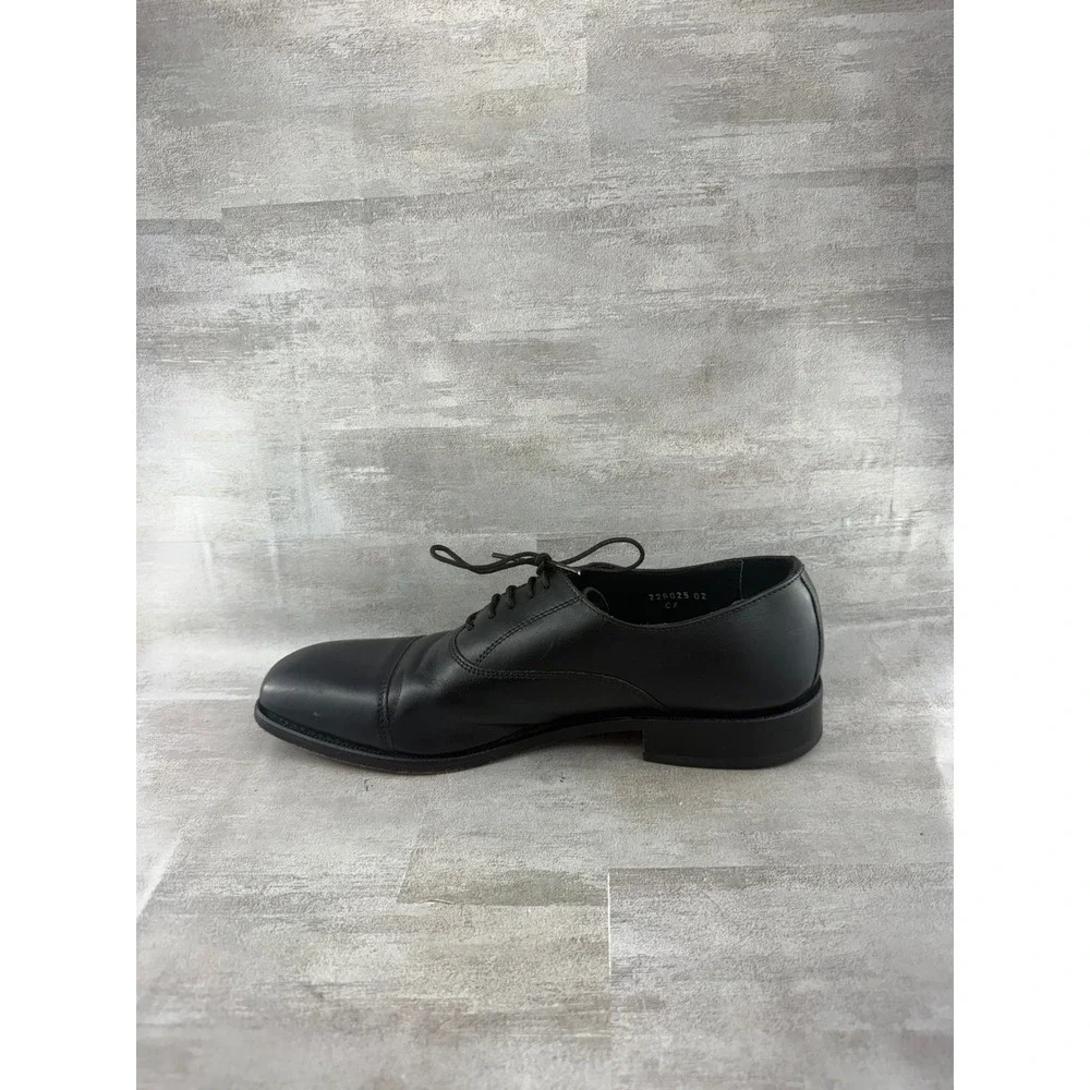 Florsheim Men Black Leather Cap Toe Oxford Dress Shoes 17168-01 Size 10.5B
